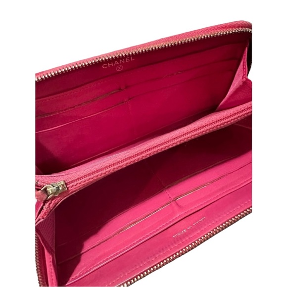 CHANEL Calfskin Matelasse CoCo Zip Around Wallet W/ COA - Picture 11 of 16